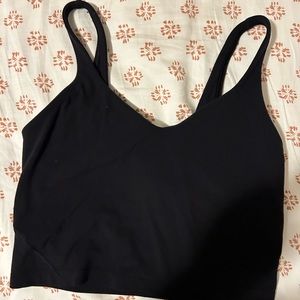 Lululemon black align crop tank